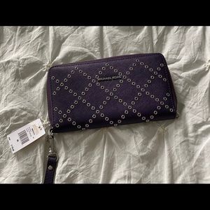 NWT Purple Michael Kors Wristlet